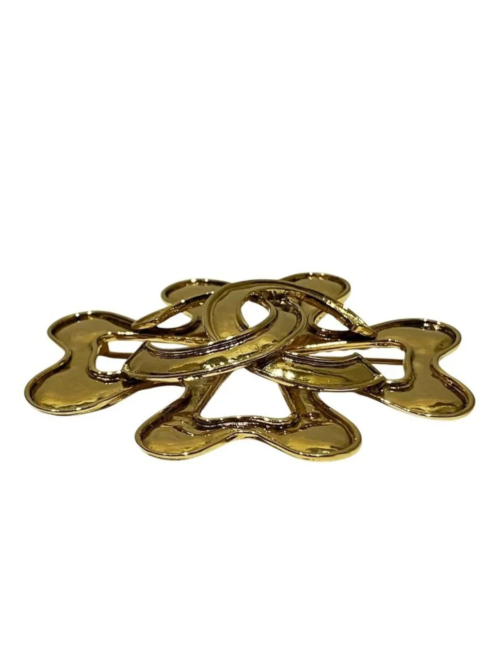 Chanel CC Logo Brooch Alloy